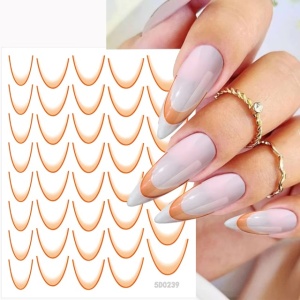 Sticker French Ombre Orange #239