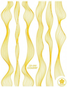 Sticker Gold Waves CB090