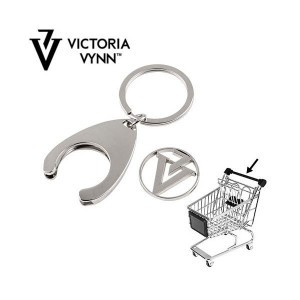 Breloc Shopping Cart Victoria Vynn Silver