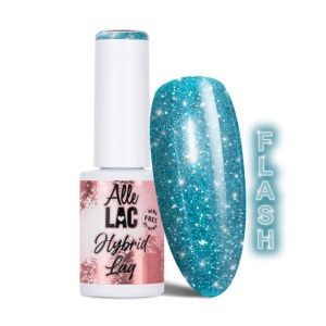 Oja semipermanenta AlleLAC Flash Glitter Blue 6g Hema Di-Hema Free