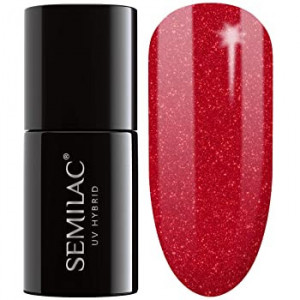 Semilac 025 Glitter Red 7ml