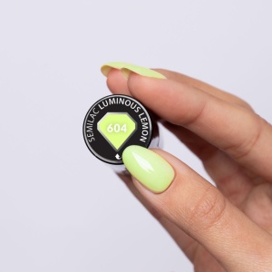 Oja Semipermanenta Semilac 604 Luminous Lemon 7ml