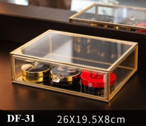 Organizator sertar Glass Luxury Gold