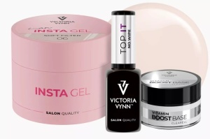 Pachet Victoria Vynn Insta Gel 06 Soft Filter, Top IT, Boost Base Vitamin Clearell