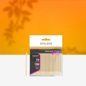 Set 100 bete din lemn Staleks Pro 75mm