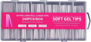Set 240 tipsuri Soft Gel Tip XL Balerina