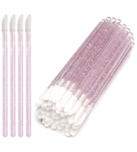 Set 50 aplicatoare Velour Glitter Pink