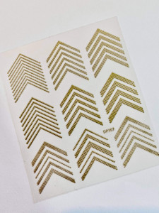 Sticker Metallic Gold Chevron DP307