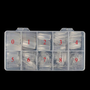 Cutie cu 500 de tipsuri transparente C