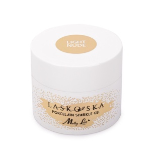 Gel Builder MollyLac Porcelain Sparkle Light Nude 50g
