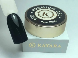 Gel color premium UV/LED Kayara 034 Pure Black 50g