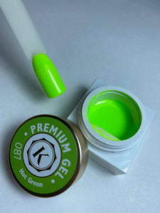 Gel color premium UV/LED Kayara 087 Hot Green
