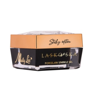 Gel Molly Lac Porcelain Sparkle Light Nude 50g