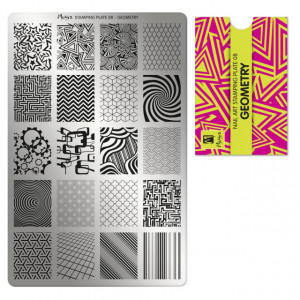 Matrita pentru stampila de unghii Moyra Geometry 08