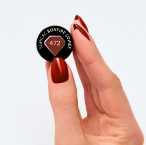 Oja Semipermanenta Semilac 472 Bonfire Soiree 7ml Hema Free