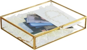 Organizator sertar Glass Luxury Gold