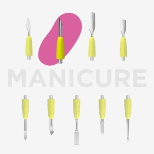 Piesa de lucru Staleks Yellow Pusher Combo UNIQ 12