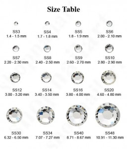 Set cristale Crystal Clear SS6