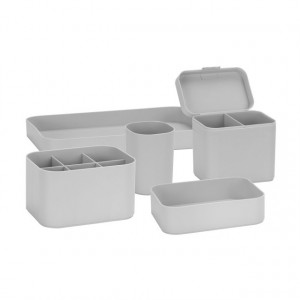 Set organizatoare pentru masa de lucru Grey
