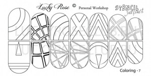 Tatuaj Lucky Rose Stencil Just Paint It 7