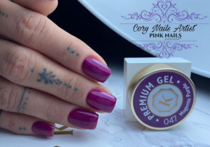 Gel color premium UV/LED Kayara 047 Magenta Purple