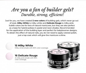 Gel UV/LED 15 Milky White Victoria Vynn 50ml
