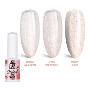 Oja semipermanenta Nudes AlleLAC Light Glitter 6g Hema Di-Hema Free