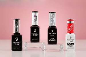 Pachet Victoria Vynn Pure Creamy 264, Top It, Tape Bond, Bottle Gel Naked Nude