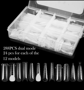 Set 288 tipsuri Dual Smart Forms Full Cover Mix 