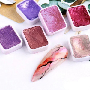 Set acuarele metalice 07