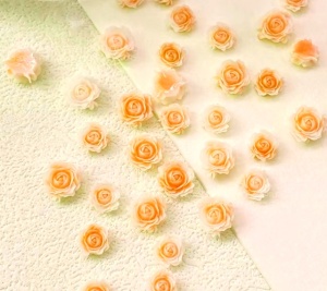 Set flori 3D Camellia Orange