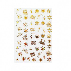 Sticker Christmas Gold A050
