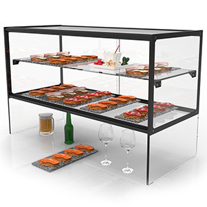 Vitrine neutre de banc