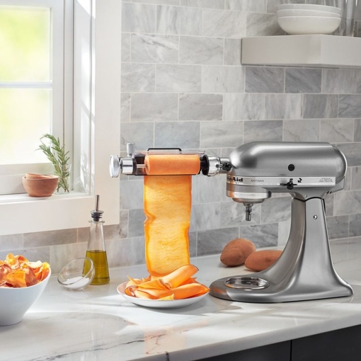 Accesoriu KitchenAid pentru tăiat foi legume și fructe, cu 2 lame - Img 4