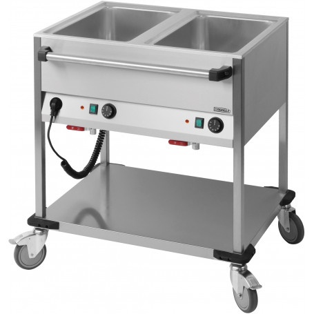 Bain Marie cu boiler și spatiu de depozitare 2x GN 1/1, Casselin - Img 2