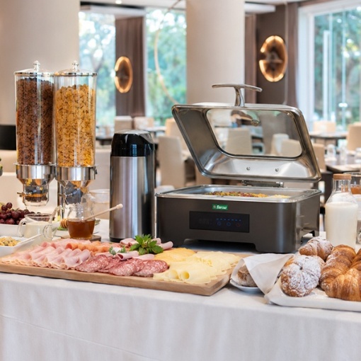 Chafing dish cu capac rabatabil, mic dejun Hotel, CD9801 Forcar - Img 5