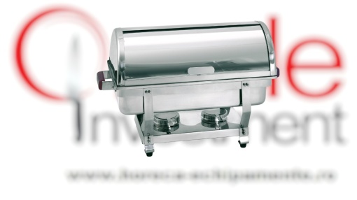 Chafing dish GN 1/1, capac rabatabil și suport pentru combustibil