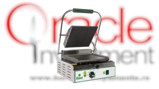 Contact grill 240×230 mm cu placă netadă/striată, Fimar