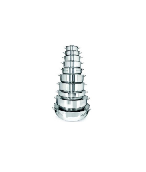 Cratita inox cu capac si fund triplucapsulat, 69 lt