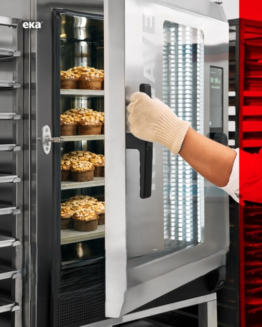 Cuptor electric combisteamer 11 tăvi GN1/1 touchscreen, Millenial Eka Italia - Img 9