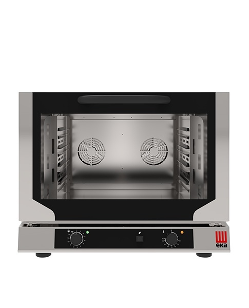 Cuptor electric cu convecție și grill 4 tăvi 60x40 cm electromecanic, abur indirect Eka Italia - Img 4