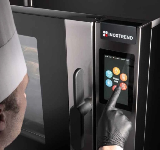 Cuptor pe gaz inteligent combisteamer cu injecție directă 7 tăvi GN1/1, Level-Up Inoxtrend - Img 8
