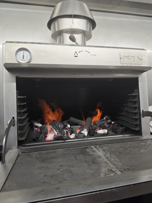 Cuptor pentru steak pe cărbuni, deschidere verticală, Pira 70 Silver SD - Img 6