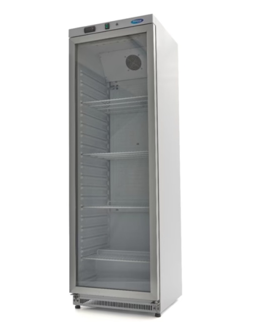 Dulap frigorific alb 400 litri cu ușă de sticlă, frigider profesional Maxima - Img 6