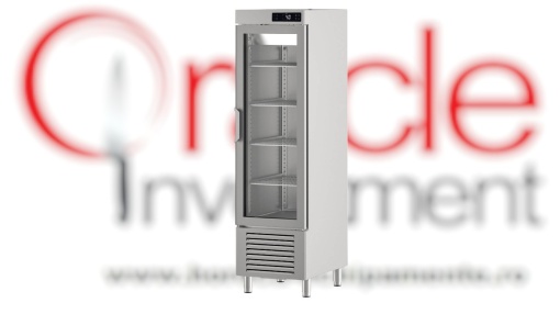Dulap frigorific de inox și ușă de sticlă, 395 litri