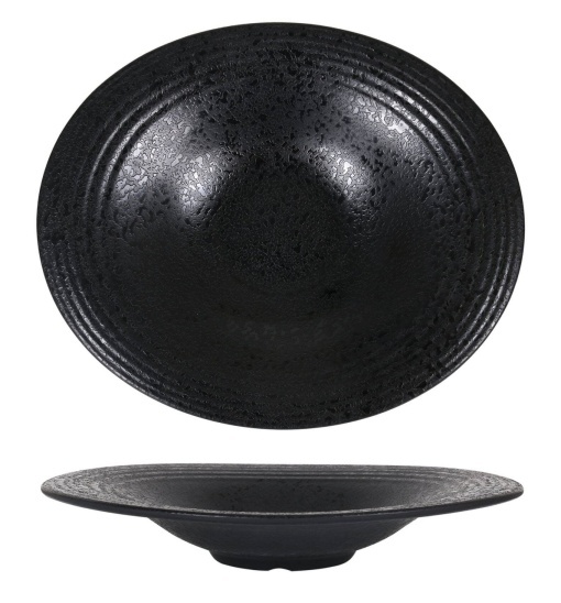Farfurie neagră de paste 29x25 cm, set de 6 bucăți, Arizona Viejo Valle - Img 2