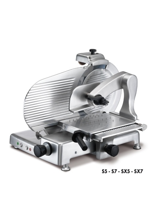 Feliator vertical cu tavă pentru mezeluri, 370 mm Minerva Omega - Img 2