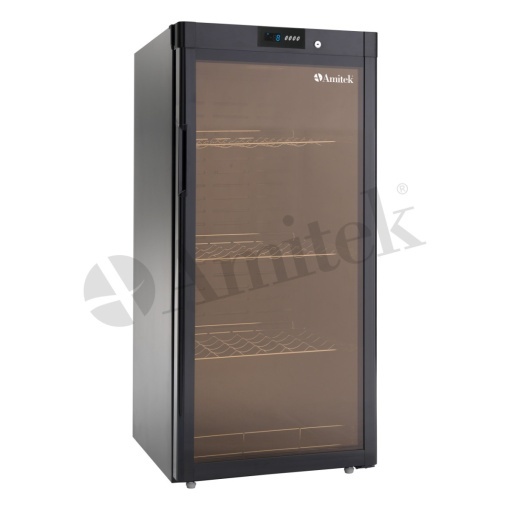 Frigider pentru 72 sticle de vin, negru Amitek - Img 2
