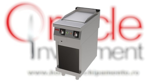 Fry top electric cu suprafață netedă și suport deschis, Jemi