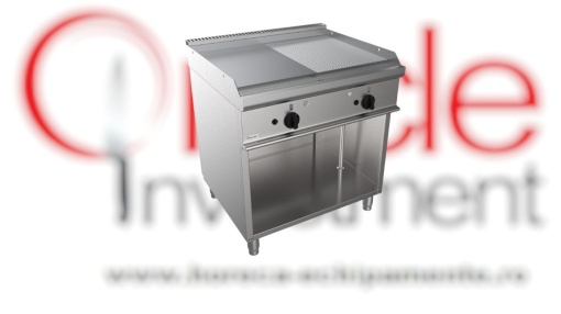 Fry top grill pe gaz cu suprafață netedă/striată, Casta